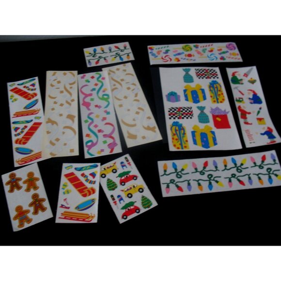 Mrs. Grossman Lot Stickers, 2 block, 18 modules Christmas Lights, Gifts,Confetti - Picture 6 of 6